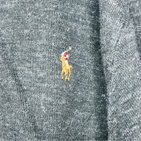 Polo Ralph Lauren Gray Estate-Rib Quarter-Zip Pullover XLT - Picture 7 of 8